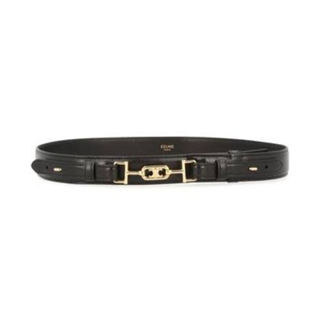 Maillon Triomphe Belt with Horsebit in Natural Calfskin 